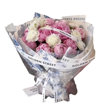 Un buen precio. Bouquets de flores de porcelana azul y blanca, papel de embalaje, papel de envoltura de flores, regalos, materiales de embalaje de regalos, suministros de floristería en línea