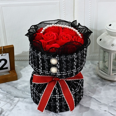 Un buen precio. Jabón de rosas, pequeño ramo de flores perfumadas, Festival de Qixi, Día de San Valentín, regalo de cumpleaños, Día de la Mujer, ramo de jabón del Día de la Madre en línea