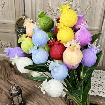Un buen precio. Frutas de granada flor falsa simulación ramo de flores hechas a mano para el uso de la boda flor de seda artificial decoración del paisaje de la boda en línea