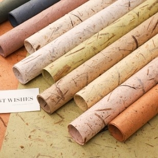 Un buen precio. Papel de empaque de floristas y ramos de flores Vintage Veno de hoja roto a mano en muchos colores en línea