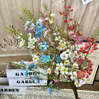 Un buen precio. Simulación de ciruela australiana, flor artificial, producto terminado para bodas, arreglo de flores, flor de paisaje, sensación de lujo, sala de estar, decoración de ramo de flores en línea