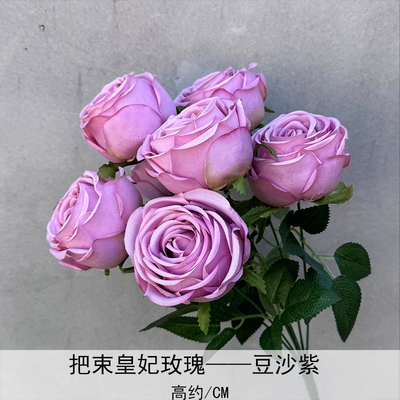 Un buen precio. Casamiento de alta gama Arenisca de frijoles Morada Mariposa Orquídea Rosa Simulación de boda Flor Salón de bodas Guía de ruta Arreglo de flores de techo en línea