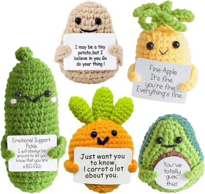 Un buen precio. Muñeco de algodón de gancho positivo DIY juguete de apoyo emocional, hilo en línea