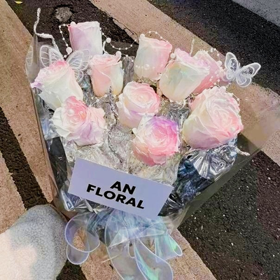 Un buen precio. Niche Style Sirenmaid Rose Flower Bouquet, Rosas artificiales perfumadas hechas a mano para el Día de San Valentín, el Día de la Madre, el cumpleaños y los regalos de vacaciones en línea