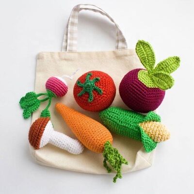 Un buen precio. Amigurumi Baby Play Cute Vegetable Crochet Handmade Baby Toys en línea