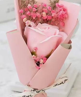 Un buen precio. Mini ramo de rosas de jabón, regalos únicos a granel para bodas y San Valentín, flores de jabón secas en línea