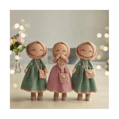 Un buen precio. Muslim Hijab Crochet Doll, 11-30cm 100% Cotton Amigurumi for Ramadan/Eid Gifts en línea