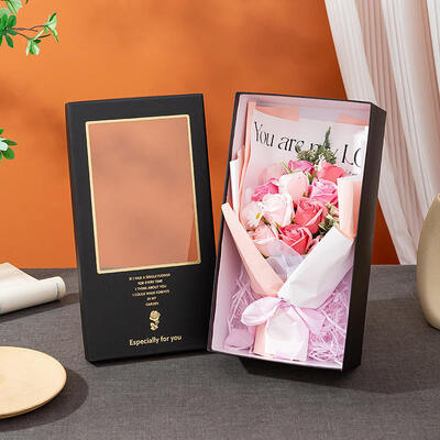 Un buen precio. Rosas jabón ramo de flores con caja de regalo de la ventana limpieza jabón rosa creativo pequeño regalo para el cumpleaños boda San Valentín Navidad vacaciones mayorista en línea