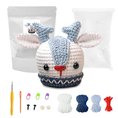 Un buen precio. Venta caliente DIY Pura muñeca de gancho hecha a mano con materiales de hilo de algodón y seda Set decoración de Navidad al por mayor en línea