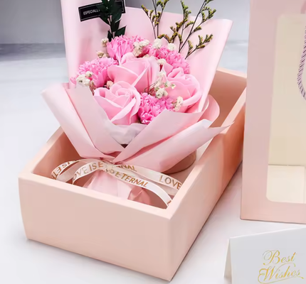 Un buen precio. Promocional Flower de jabón artificial Día de la Madre Día de San Valentín Bouquet de Regalo Rosa Rosa Jabón Hecho a Mano Cajas de Regalo Flores en línea