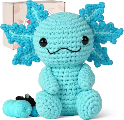 Un buen precio. Muñeco de gancho de hilo suave ecológico Conjunto de artesanía creativa Regalo para niños Juguetes esenciales de costura de tejido para principiantes en línea