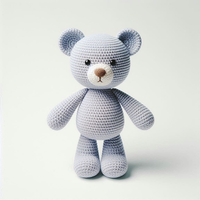 Un buen precio. Ganchillo hecho a mano Amigurumi Bear Crochet Doll Baby Soft Teddy Bear Animal Toy para niños en línea