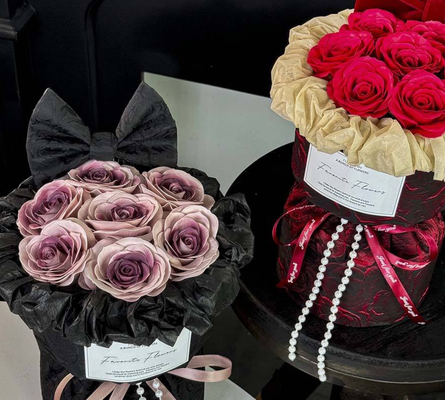 Un buen precio. Día de la Madre Rosa Sabón Flores Bouquet Regalo en caja Rosa Rojo Sabón para el Día de San Valentín Regalo en línea