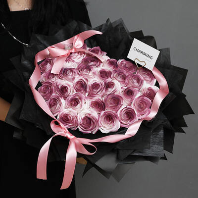Un buen precio. Flores artificiales hechas a mano Regalos para el día de San Valentín Precios al por mayor perfumados de alta calidad Jabón personalizable Bouquet de flores en línea