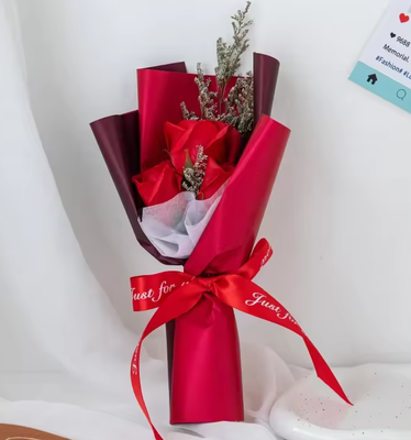 Un buen precio. Casamiento Día de San Valentín Sabón Flor Regalo Regalo de cumpleaños Flor multicolor Natural Comestible Bouquet de Flores Secas en línea