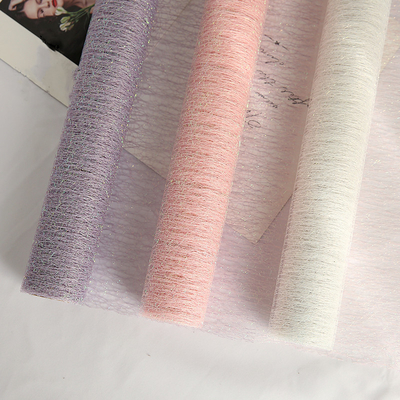 Un buen precio. Florista Wrapping Paper Rainbow Mesh Roll Weather Resistant del poliéster 50cmx5yards en línea