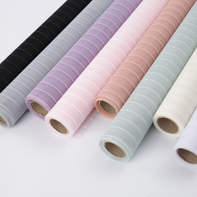 Un buen precio. Raya Deco Mesh Roll 70-80gsm de Wrapping Packing Polyester del florista en línea