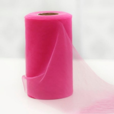 Buen precio Poliéster Tulle suave Rolls del llano del modelo del sello 100 yardas de material de la organza en línea