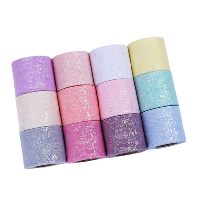 Buen precio Tela sellada caliente 100% de la organza del poliéster de Dots Tutu Tulle Roll 10gsm en línea