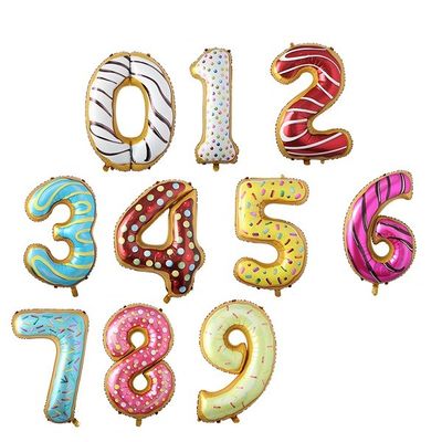 Un buen precio. Fiesta de cumpleaños 32 pulgadas de papel de aluminio número globos en línea